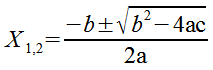Formula General de Solucin de Ecuaciones de 2do Grado